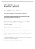 UTK MGT 201 Exam 2 Questions & Answers