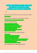 QUIZ 2 HONDROS EXAM&colon; NUR 160 HONDROS&comma; 2025&sol;2026 WITH CORRECT&sol;ACCURATE ANSWERS