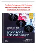 Test Banks For Guyton and Hall Textbook of Medical Physiology 14th Edition by John E&period; Hall&semi; Michael E&period; Hall&comma; Chapters 1 - 86 &vert; Complete Newest Version