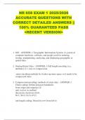 NR 658 EXAM 1 2025&sol;2026  ACCURATE QUESTIONS WITH  CORRECT DETAILED ANSWERS &vert;&vert;  100&percnt; GUARANTEED PASS  <RECENT VERSION> 