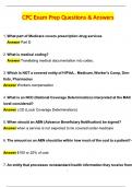 CPCE Exam Prep- Actual 2025 Complete Questions and Answers Latest &lpar;2025 &sol; 2026&rpar; &lpar;Verified Answers by Expert&rpar;
