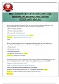 HESI Comprehensive Exit Exam &vert; 180 Actual Questions and Answers Latest Updated 2025&sol;2026 &lpar;Graded A&plus;&rpar;