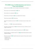 PUR 3000 Exam 2 Verified Questions And Answers With Latest Solutions