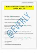 Pedorthist Exam Review Questions And Answers 100&percnt; Pass