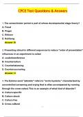 CPCE Test Questions Actual 2025 Complete Questions and Answers Latest &lpar;2025 &sol; 2026&rpar; &lpar;Verified Answers by Expert&rpar;