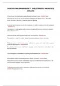 NUR 507 FINAL EXAM PRIORITY ONE &lpar;CORRECTLY ANSWERED&rpar; UPDATED