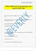 SPMA 3P95 Exam 2&sol;3 Set Questions And Answers 100&percnt; Pass
