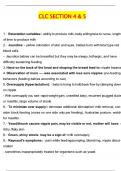 CLC Section 4 & 5 Exam Actual 2025 Complete Questions and Answers Latest &lpar;2025 &sol; 2026&rpar; &lpar;Verified Answers by Expert&rpar;