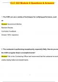 CLC 222 Module 6 Exam Actual 2025 Complete Questions and Answers Latest &lpar;2025 &sol; 2026&rpar; &lpar;Verified Answers by Expert&rpar;