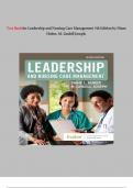 Test Bank for Leadership and Nursing Care Management 8th Edition by Diane Huber&comma; M&period; Lindell Joseph&period;
