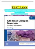 TEST BANK Medical-Surgical Nursing Concepts & Practice 5TH Edition by Holly Stromberg&vert;Complete Guide Latest Version 100&percnt; Exam Questions And Verified Answers&comma; Detailed And Complete Solution 2025&period;