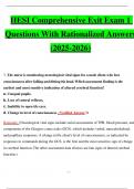 HESI Comprehensive Exit Exam 1 Questions With Rationalized Answers &lpar;2025-2026&rpar;