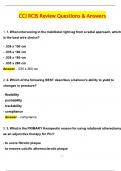 RCIS CCI Review Actual 2025 Complete Questions and Answers Latest &lpar;2025 &sol; 2026&rpar; &lpar;Verified Answers by Expert&rpar;