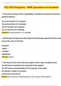 RCIS CCI RCS Registry -URR Actual 2025 Complete Questions and Answers Latest &lpar;2025 &sol; 2026&rpar; &lpar;Verified Answers by Expert&rpar;