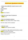 RCIS 2025 EXAM Actual 2025 Complete Questions and Answers Latest &lpar;2025 &sol; 2026&rpar; &lpar;Verified Answers by Expert&rpar;