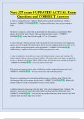 Nurs 327 exam 4 UPDATED ACTUAL Exam  Questions and CORRECT Answers 