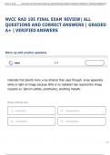 NVCC RAD 105 FINAL EXAM REVIEW&vert; ALL  QUESTIONS AND CORRECT ANSWERS &vert; GRADED  A&plus; &vert; VERIFIED ANSWERS