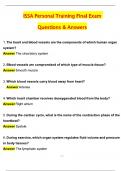 2026 ISSA Personal Training Final Exam Complete Actual Questions and Answers Latest &lpar;2026 &sol; 2027&rpar; &lpar;Verified Answers by Expert&rpar;