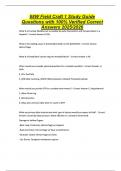 68W Field Craft 1 Study Guide Questions with 100&percnt; Verified Correct Answers 2025&sol;2026