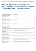 MPDS ONLINE PRACTICE EXAM 2025 &vert; ALL  QUESTIONS AND CORRECT ANSWERS &vert; NEWEST  EXAM &vert; GRADED A&plus; &vert; VERIFIED ANSWERS 