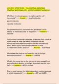 WGU C190 INTRO TO BIO  &ndash; EXAM &lpar;ACTUAL 2025&sol;2026&rpar; PRACTICE QUESTIONS WITH  VERIFIED  CORRECT  ANSWERS