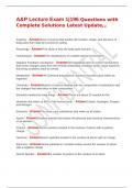 A&P Lecture Exam 1&vert;196 Questions with Complete Solutions Latest Update&comma;&comma;&period;