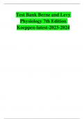 TEST BANK FOR BERNE AND LEVY PHYSIOLOGY 7TH EDITION KOEPPEN ALL CHAPTERS 1-44 &vert;COMPLETE GUIDE &lpar;NEWEST VERSION&rpar;&period;
