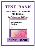 TEST BANK BASIC GERIATRIC NURSING 7th Edition By Patricia A&period; Williams