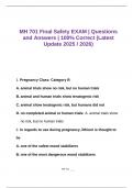 MH 701 Final Safety EXAM &vert; Questions and Answers &vert; 100&percnt; Correct &lpar;Latest Update 2025 &sol; 2026&rpar;