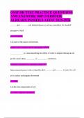 OSSF DR TEST PRACTICE QUESTIONS AND ANSWERS&vert; 100&percnt;VERIFIED&vert; ALREADY PASSED&vert; LATEST 2025-2026