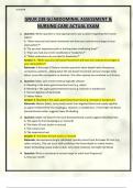 GNUR 238 GI&sol;ABDOMINAL ASSESSMENT & NURSING CARE ACTUAL EXAM