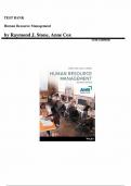 Test Bank for Human Resource Management&comma; 11th Edition by Raymond J&period; Stone&comma; All Chapters Included