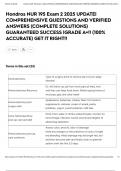 Hondros NUR 195 Exam 2 2025 UPDATE&vert; COMPREHENSIVE QUESTIONS AND VERIFIED ANSWERS &lpar;COMPLETE SOLUTIONS&rpar; GUARANTEED SUCCESS &vert;GRADE A&plus;&excl;&excl; &lpar;100&percnt; ACCURATE&rpar; GET IT RIGHT&excl;&excl;