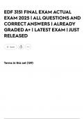 EDF 3151 FINAL EXAM ACTUAL EXAM 2025 &vert; ALL QUESTIONS AND CORRECT ANSWERS &vert; ALREADY GRADED A&plus; &vert; LATEST EXAM &vert; JUST RELEASED