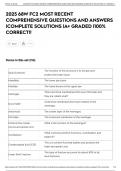 2025 68W FC2 MOST RECENT COMPREHENSIVE QUESTIONS AND ANSWERS &vert;COMPLETE SOLUTIONS &vert;A&plus; GRADED &vert;100&percnt; CORRECT&excl;&excl;