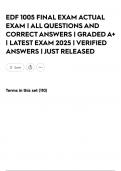 EDF 1005 FINAL EXAM ACTUAL EXAM &vert; ALL QUESTIONS AND CORRECT ANSWERS &vert; GRADED A&plus; &vert; LATEST EXAM 2025 &vert; VERIFIED ANSWERS &vert; JUST RELEASED