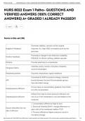 NURS 8022 Exam 1 Patho- QUESTIONS AND VERIFIED ANSWERS &lpar;100&percnt; CORRECT ANSWERS&rpar; A&plus; GRADED &vert; ALREADY PASSED&excl;&excl;