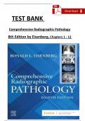 Test Bank for Comprehensive Radiographic Pathology&comma; 7th Edition by Ronald L&period; Eisenberg&period;