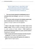 NR 327&sol; NR327 EXAM 2&colon;  &lpar;NEW 2025&sol; 2026  UPDATE&rpar; MATERNAL-CHILD NURSING REVIEW &vert;  QUESTIONS & ANSWERS&vert; GRADE A&plus;&vert; 100&percnt; CORRECT  &lpar;VERIFIED SOLUTIONS&rpar;- CHAMBERLAIN