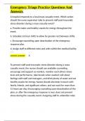 Emergency Triage Practice Questions And Answers&period;docx