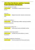ATLS Post Test Review and Key Concepts Exam Questions And Answers&period;docx