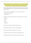 NR 228 NUTRITION EXAM 1 LATEST 2025 ACTUAL EXAM TEST BANK 230&plus; QUESTIONS AND CORRCT DETAILED ANSWERS&vert;AGRADE