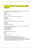 NURS 5350 M3L3 questions with verified solutions
