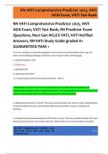RN VATI Comprehensive Predictor 2025&comma; VATI NGN Exam&comma; VATI Test Bank&comma; RN Predictor Exam Questions&comma; Next Gen NCLEX VATI&comma; VATI Verified Answers&comma; RN VATI Study Guide graded A&plus; GUARANTEED PASS 1