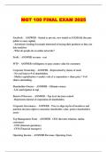  MGT 100 FINAL EXAM 2025