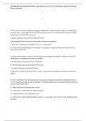 HESI RN Mental Health Questions and Answers from V1-V3 Test Banks and Actual Exams Review Rated A&plus;