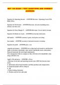 MGT 100 EXAM 1 TEST QUESTIONS AND CORRECT ANSWERS