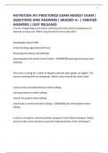 NUTRITION ATI PROCTORED EXAM NEWEST EXAM &vert; QUESTIONS AND ANSWERS &vert; GRADED A&plus; &vert; VERIFIED ANSWERS &vert; JUST RELEASED