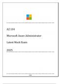 AZ 104 Microsoft Azure Administrator - Latest Mock Exam 2025 - MS&lpar;Qns & Ans&rpar;&period;