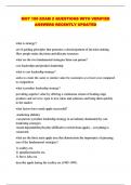 MGT 100 EXAM 2 QUESTIONS WITH VERIFIED ANSWERS RECENTLY UPDATED